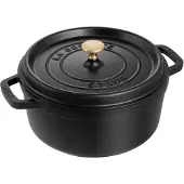 Staub Ronde Stoof-/Braadpan 28 cm Zwart