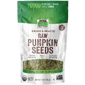 Now Foods, Organisch, Rauwe Pumpkinsamen, Ongezouten, 12 oz (340 g)