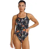 Tyr Durafast Elite Crosscut Tieback Validus Swimsuit Zwart 26 Vrouw