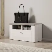 Meubella - Schoenenkast Linford - Wit eiken - 84 cm