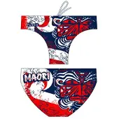 Turbo Maori Flag Waterpolo Swimming Brief Blauw 5-6 Years Jongen