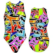 Turbo Grafitti Swimsuit Veelkleurig 2XL Vrouw
