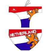 Turbo Netherlands Waterpolo Swimming Brief Veelkleurig 3-4 Years Jongen
