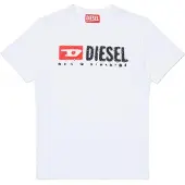 Diesel T-shirt wit Jongens Katoen Ronde hals Printopdruk - maat 170