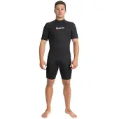 Abysstar Sea Spring 2.5 Mm Short Sleeve Shorty Zwart L Man