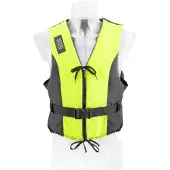 Besto Dinghy Zipper zwemvest geel/zwart