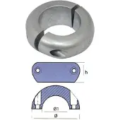 Tecnoseal Flat Collar Anode Zilver 125-185 mm