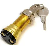 Sierra Conventional 2 Positions Ignition Switch Goud 1 1/8´´