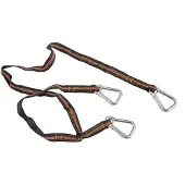 Talamex Safety Rope With 3 Hooks Bruin