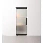 Barnwoodweb Taatsdeur 3 vaks met mat glas in standaard maten