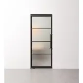 Barnwoodweb Taatsdeur 4 vaks met mat glas in standaard maten