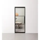 Barnwoodweb Taatsdeur 3 vaks met helder glas in standaard maten
