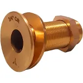 Maestrini Gs30765 3/4´´ Brass Chromed Thru-hull Goud