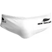 Turbo All White Swimming Brief Wit 12-24 Months Jongen