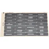 Bep Marine Set-5n Electrical Panel Sticker Kit Zwart