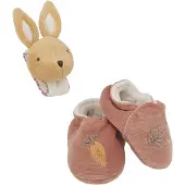 Kaloo Sound Wristband & Slippers Rabbit Teddy Roze Kinderen