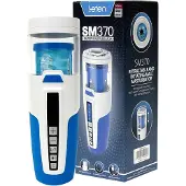 Leten SM370 - kreunende, draaiende masturbator (wit)