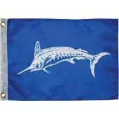 Taylor White Marlin Flag Blauw 12 x 18´´