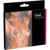 Cottelli - tepelstickers met ketting - goud