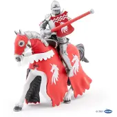 Papo Paard van Eenhoornridder m. Speer - H: 14,5 cm - - OneSize - Speelgoedfiguren