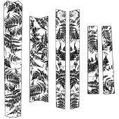 SLICY Custom Ferns-framebeschermingsset, grijs/glanzend wit