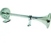 Goldenship Electric Trumpet Horn 12v Zilver 40 cm