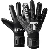 T1tan Classic 1.0 Black-out Goalkeeper Gloves With Finger Protection Zwart 11