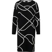 s.Oliver Black Label Jurk zwart / wit