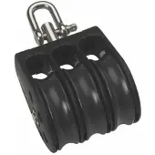 Barton Marine T3 Triple Swivel Pulley With Bearings Zilver
