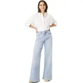 Garcia Celia wide dames Jeans, 34/34, Blauw, Wide fit