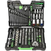 JBM Tool Case With Zinc Plated Sockets 132 Pieces Gereedschapsset