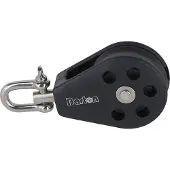 PLASTIMO T3 Swivel Single Block Pulley 76g Zilver 100 mm