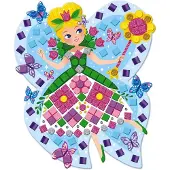 Janod Mosaics Princesses And Fairies Veelkleurig 5-99 Years Kinderen