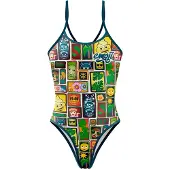 Otso Emoji Portrait Swimsuit Veelkleurig XS Vrouw