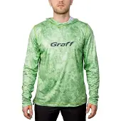 Graff Upf 50 964-cl-7 Uv Hoodie Groen 3XL Man
