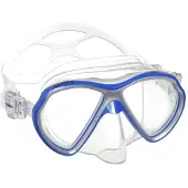 Mares Aquazone Panak Mid Carton Box Diving Mask Transparant,Blauw