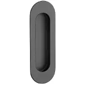 STERK Schuifdeurkom 1717 ovaal – mat zwart 120x40mm