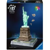 Ravensburger - Iconics: Statue of Liberty met licht - 3D Puzzel - 108 Stukjes - Bouwset voor kinderen vanaf 8 jaar