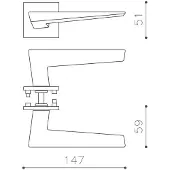 Olivari Design deurklink Denver op rozet chroom