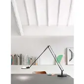 Luce Plan Tafellampe , Zwart, Werkkamer / Kantoor, Aluminium
