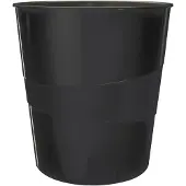 Leitz Papierbak wow 15 liter zwart | 6 stuks