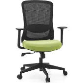 Hjh OFFICE Bureaustoel / draaistoel SEDITO Zitting stof / rugleuning netstof zwart / groen