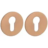 STERK | Cilinderplaatjes OVAL 1711 | Ultra dun | 3mm | Rond | Koper PVD