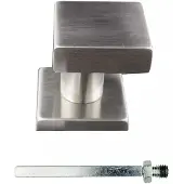 HDD Pro Voordeurknop Top Carre Schuin Op Rozas Inox Plus