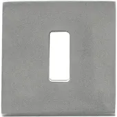HDD pro Sleutelplaatje Square 53 Mm Inox Look