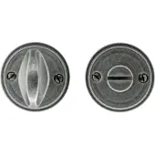 HDD pro WC Garnituur Rond Retro 48 Mm Plat Old Silver