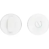 HDD pro WC Garnituur Rond Shape Wit Structuur Zonder Rood/wit