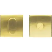 HDD pro WC Garnituur Square Shape Mat Messing Gepolijst Zonder Rood/wit