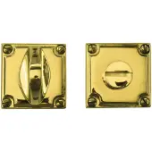 HDD pro WC Garnituur Square Retro 44 Mm Messing Gepolijst Niet Vernist