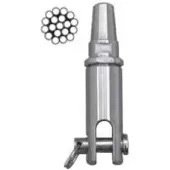 Midinox Fork Terminal Zilver 5 mm